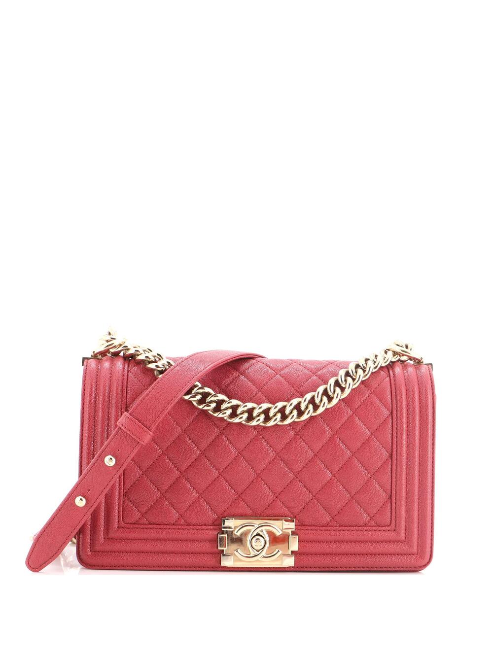 Chanel Boy Flap Bag Quilted Caviar Old #376784C48B